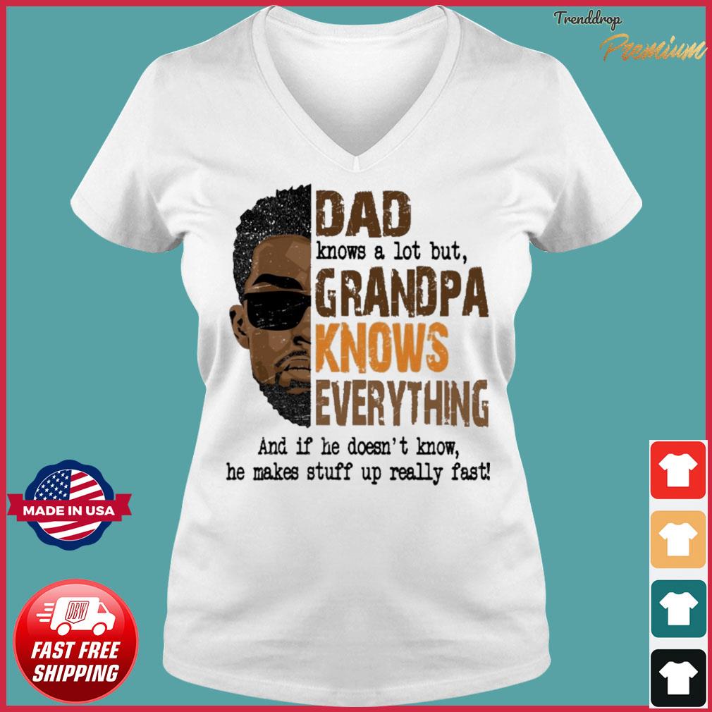 Download Official Dad Knows A Lot But Grandpa Knows Everything Happy Fathers Day 2021 Shirt Hoodie Sweater Long Sleeve And Tank Top