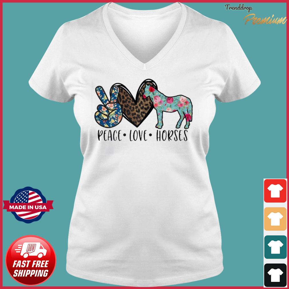 peace love horses t shirt